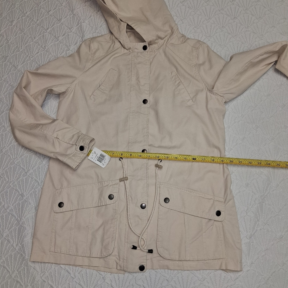 Joujou Stylish Cream Utility Jacket for Women size M - Picture 10 of 16
